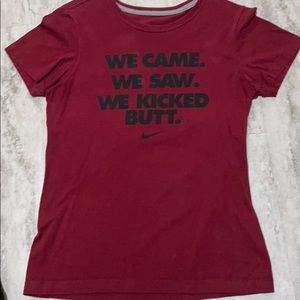 Maroon Nike Tee